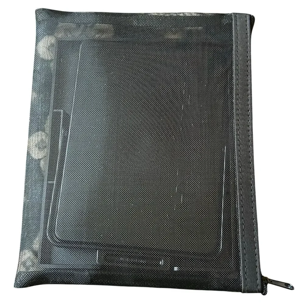 NEW Black Mary Kay Travel Folding Mirror With Tray and Mesh Bag